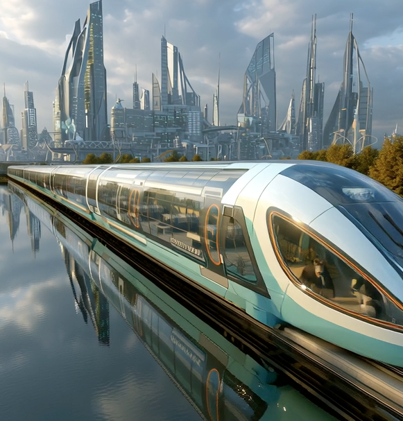미드저니로 구현하는 미래 도시 고속열차 시네마틱 영상 | SONOW·미드저니