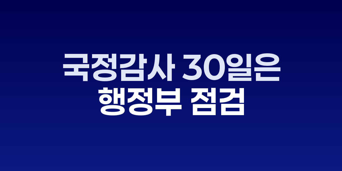 국정감사, 무엇·언제·왜…헌법 권한으로 매년 30일내 행정부 점검